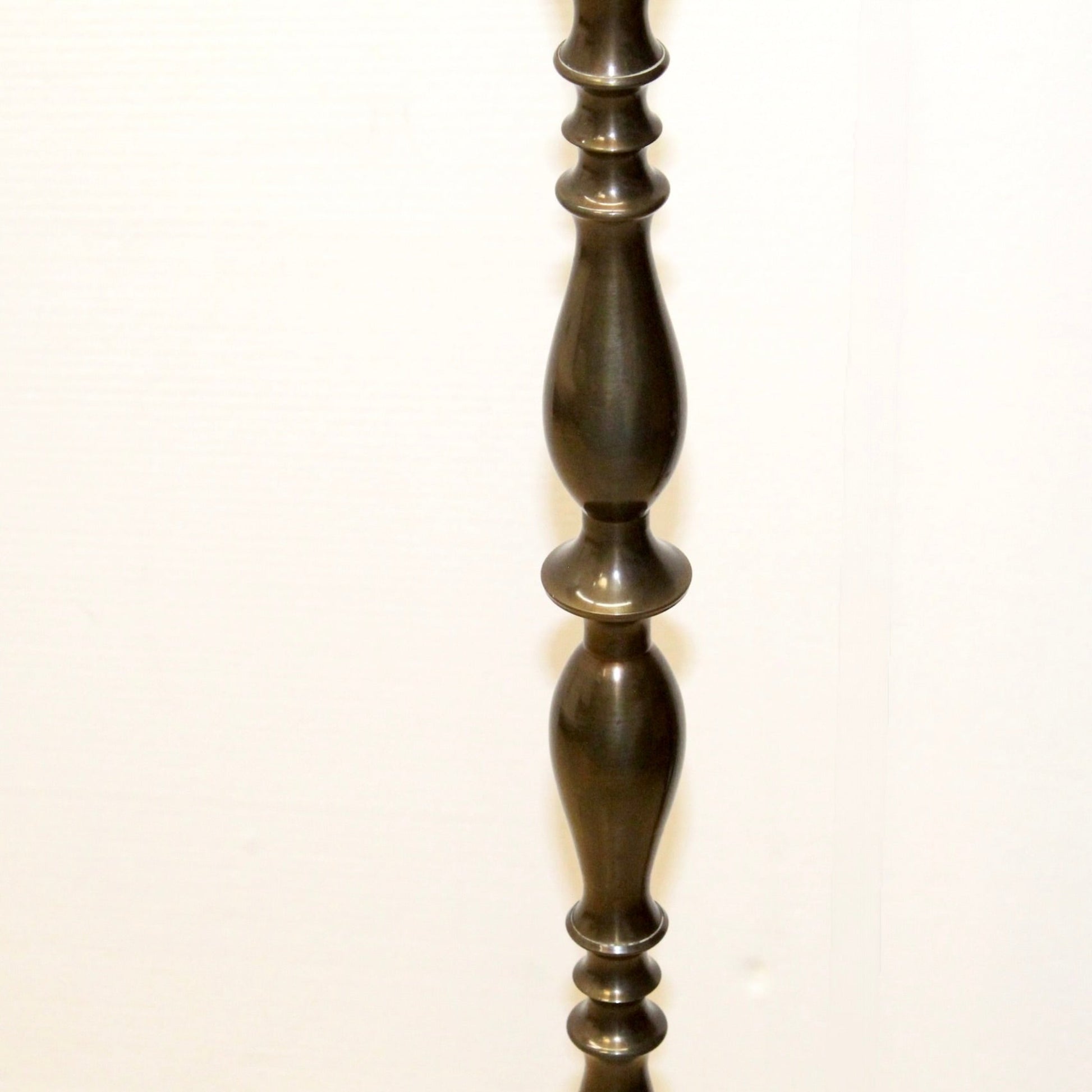 1960s Ornate Brass Spindle Body Floor Lamp