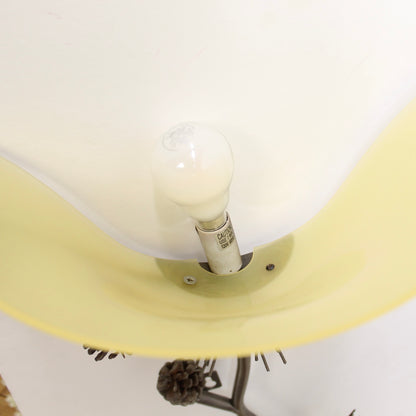 Vintage Pair of Metal Pine Branch Wall Sconces