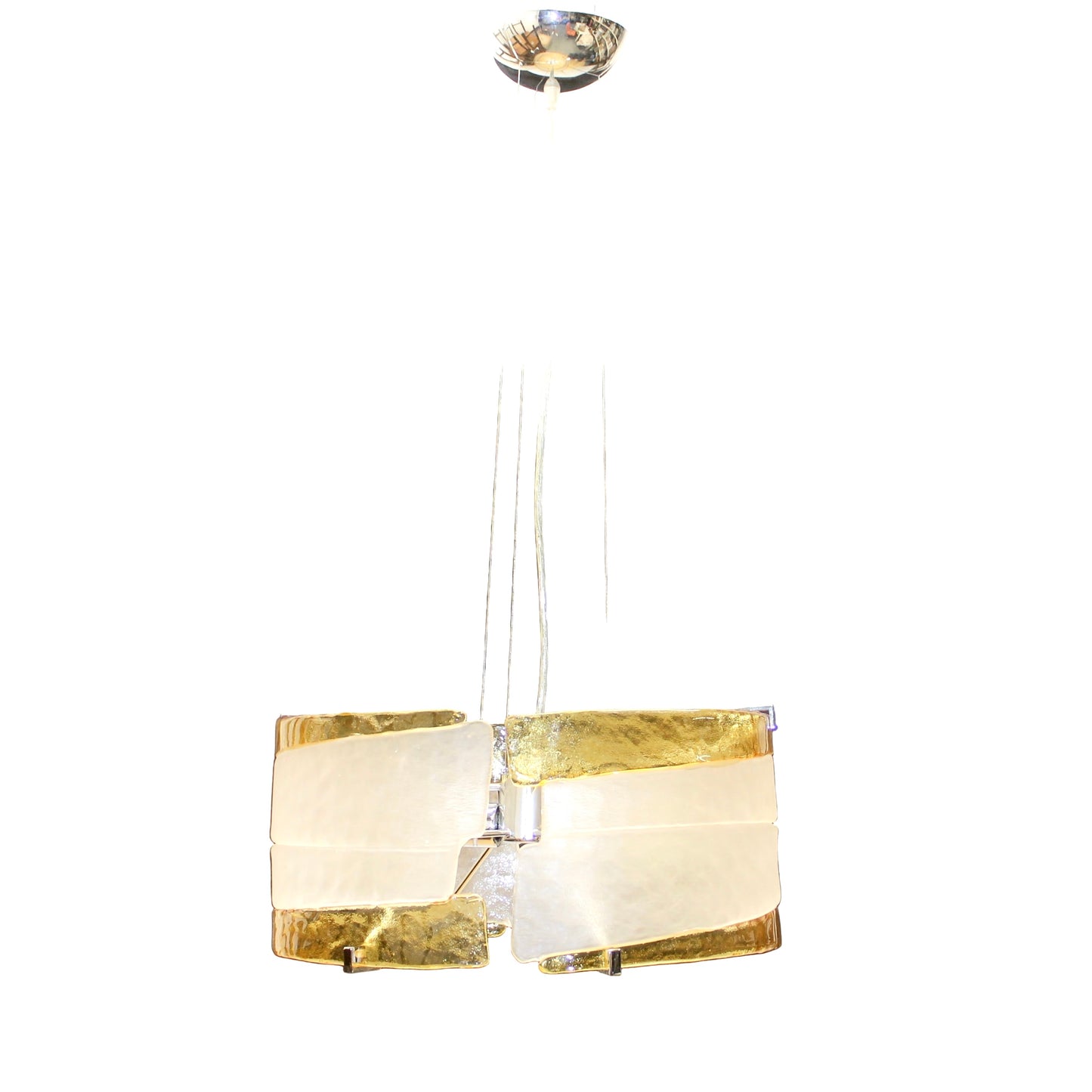 Large Primaluce Venezia Murano Fused Glass Pendant Light
