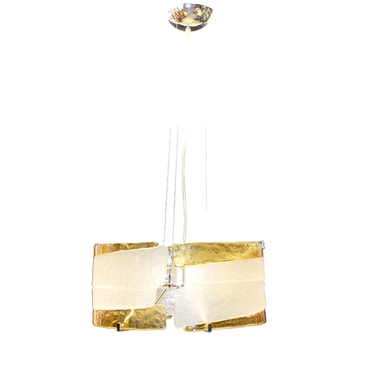 Large Primaluce Venezia Murano Fused Glass Pendant Light