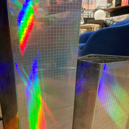 Vintage 1970s Prism Cityscape Mirror