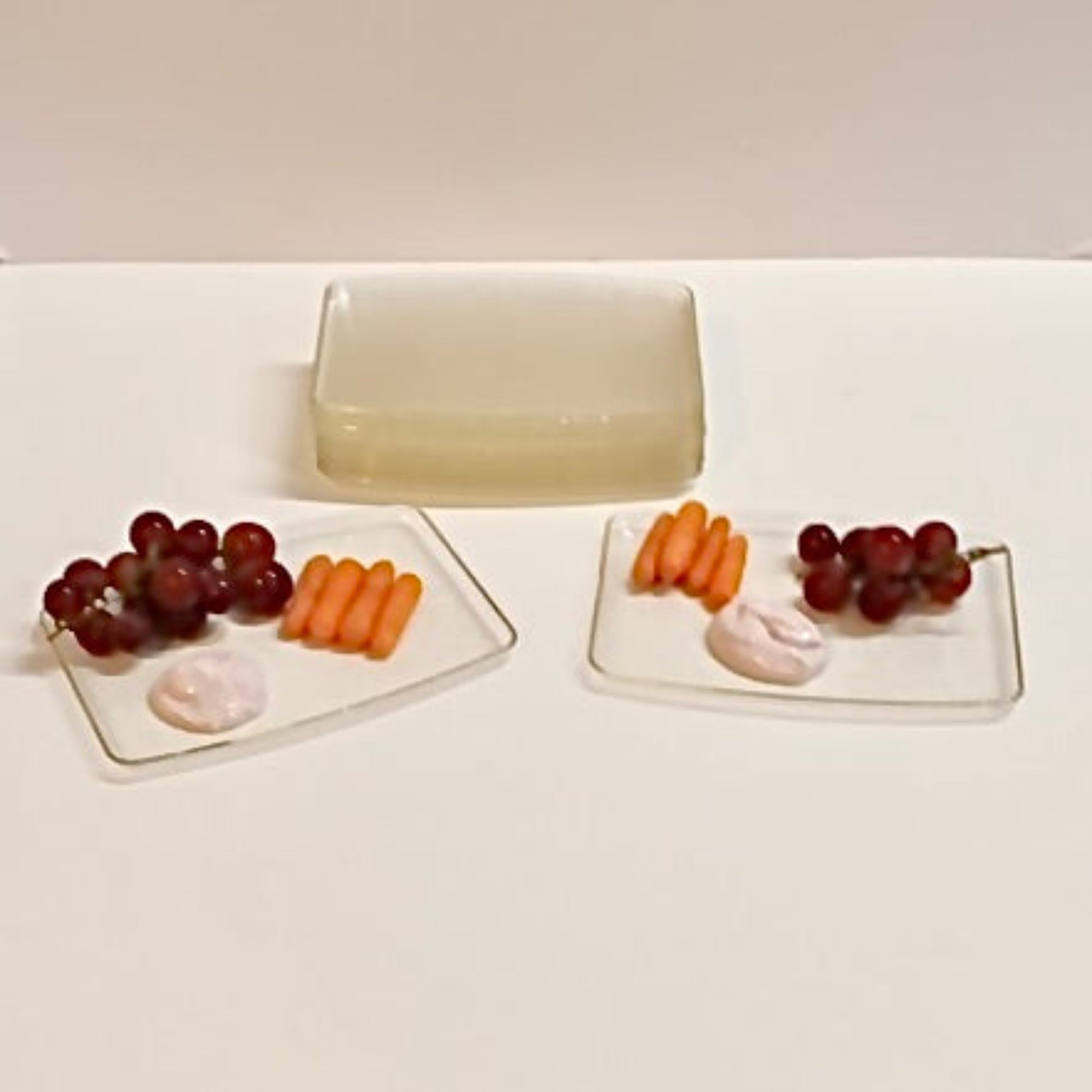 Retro Hollywood Regency Acrylic Hostess Trays