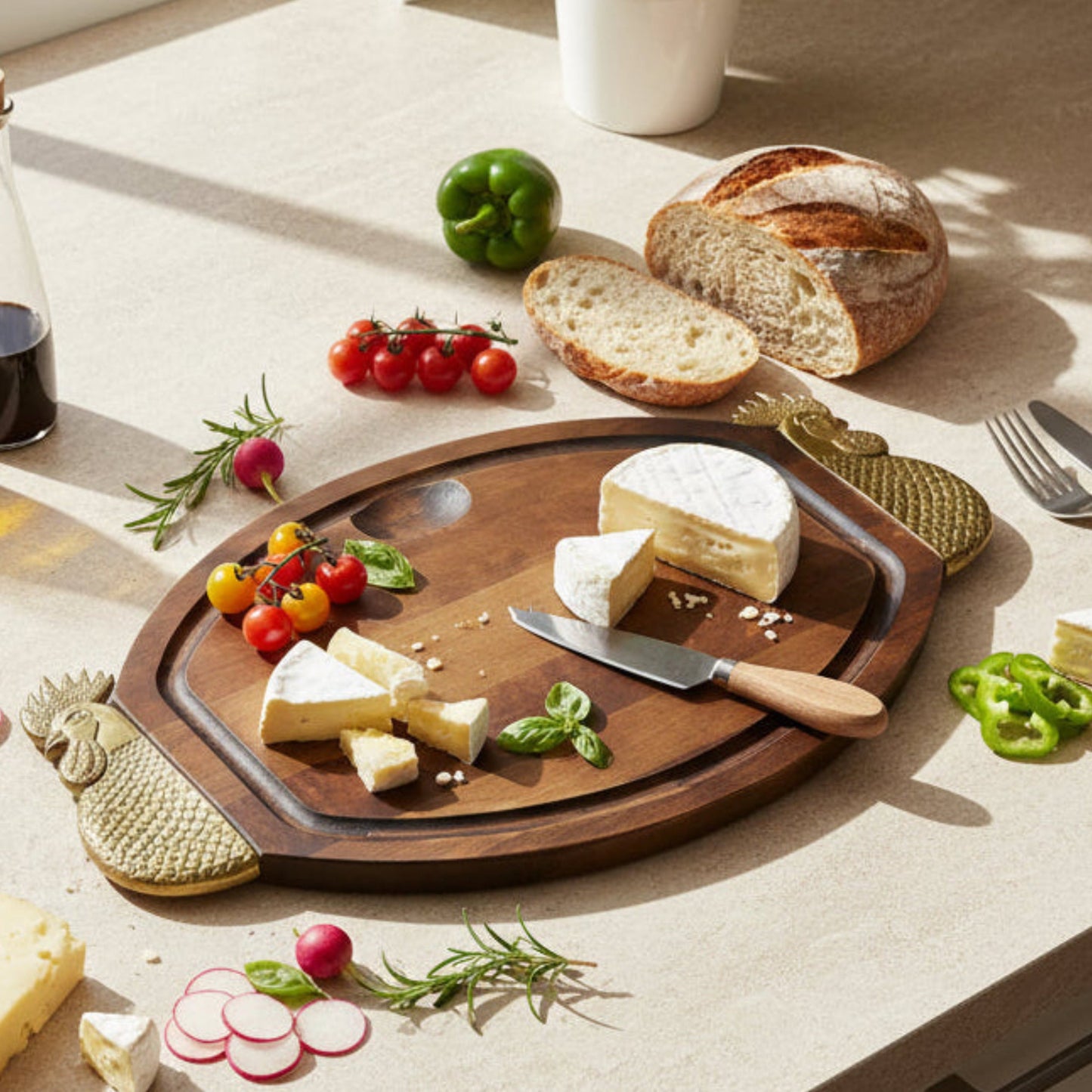 Rooster Sevring Tray 