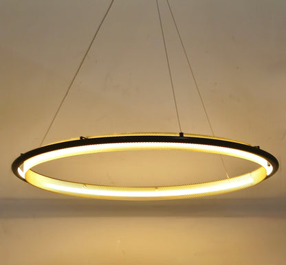  Single Perforated LED Hoop Chandelier.