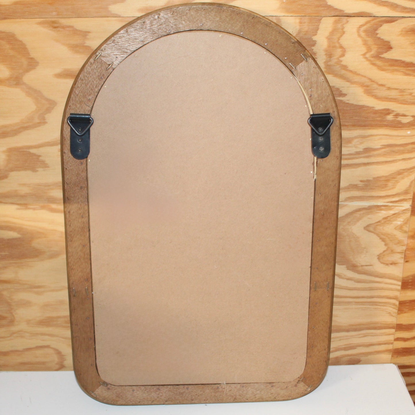 Small Arched Rattan Wall Mirror