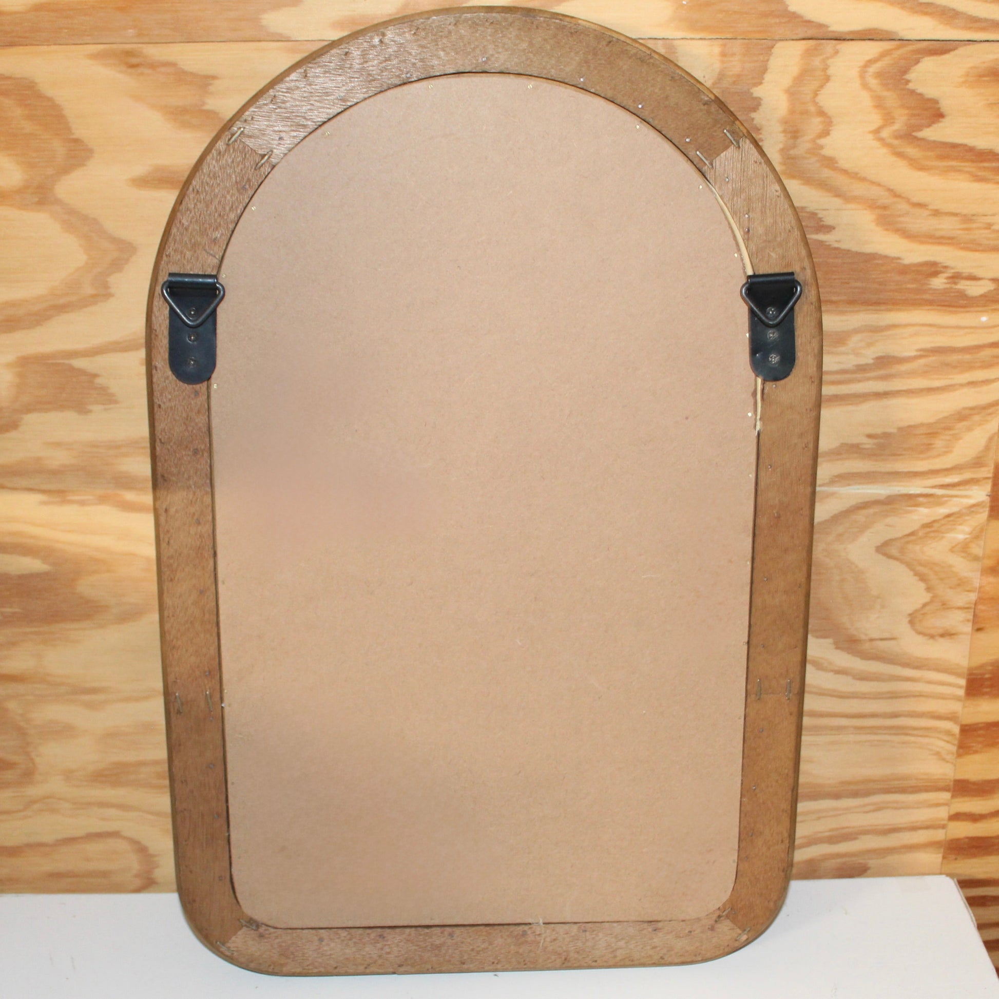 Small Arched Rattan Wall Mirror