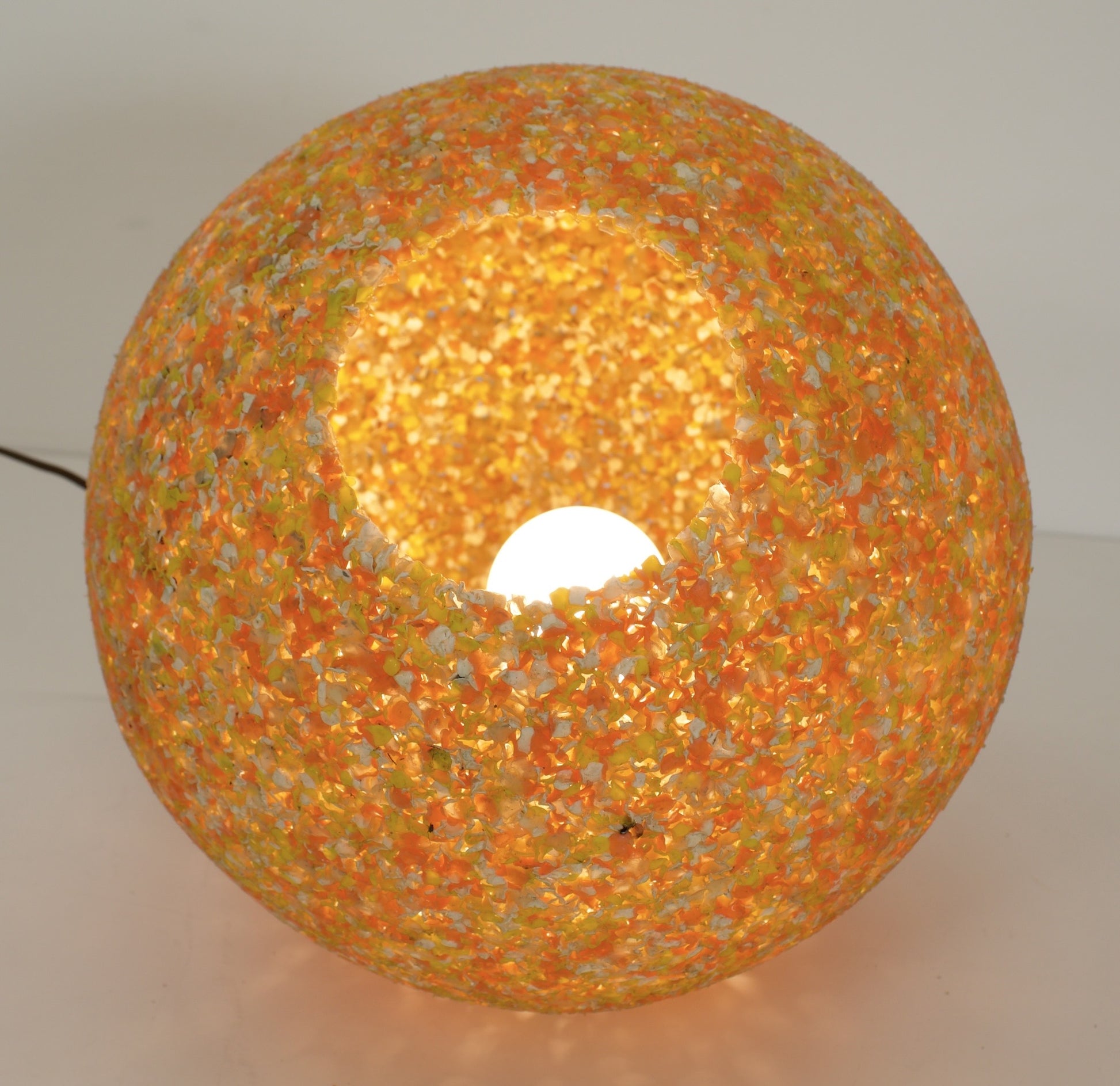 Retro Plastic Confetti Sphere Pendant Lamp