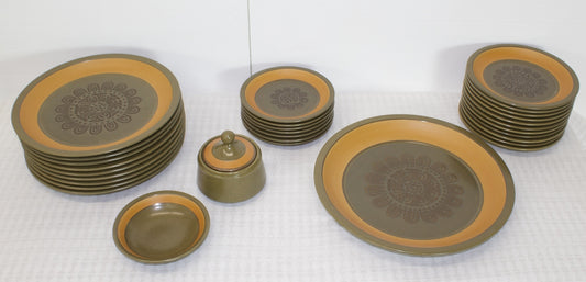 Sunflower design Stoneware plates