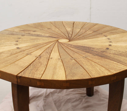 Studio Craft Spiral Segmented Side Table with Bowtie Joinery