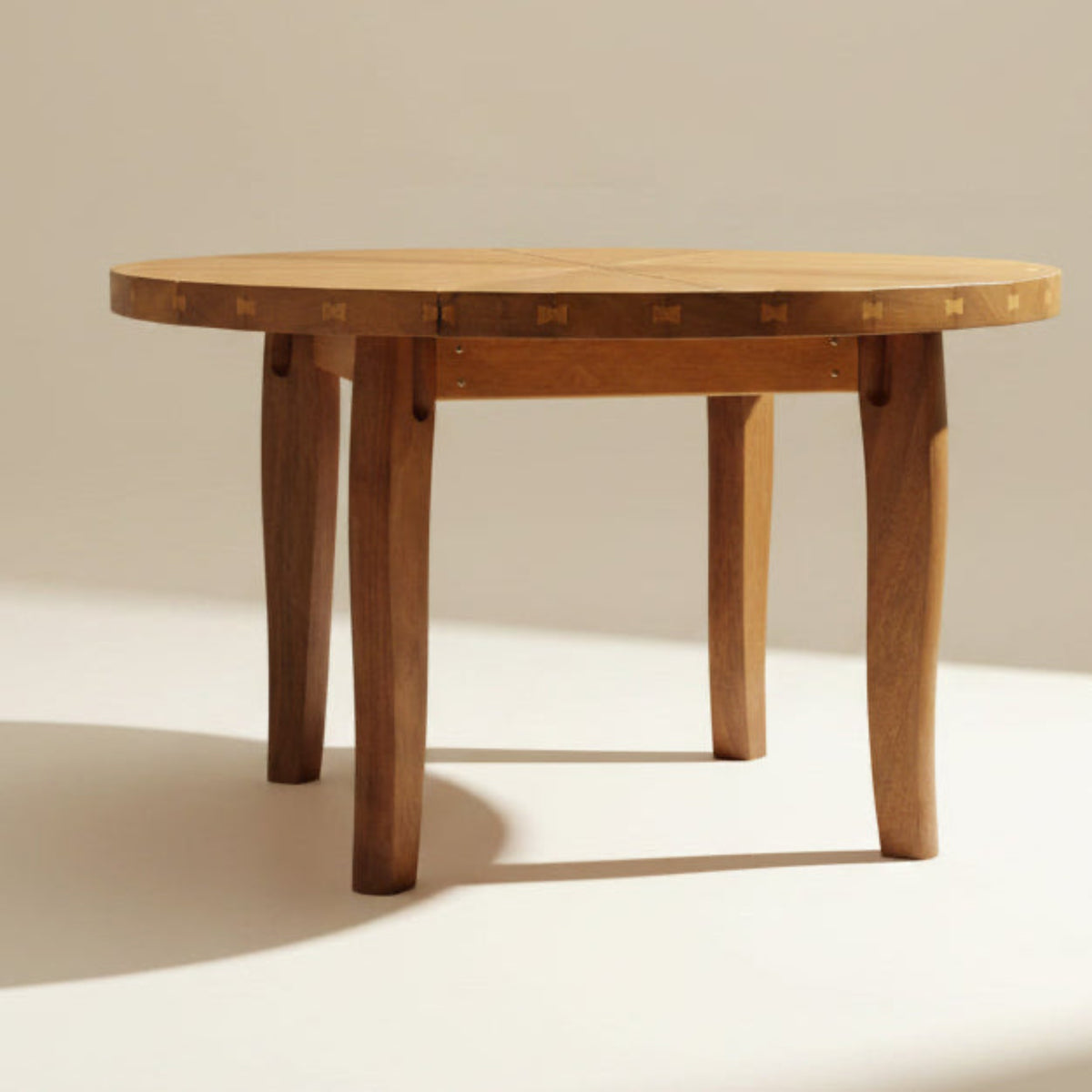 Studio Craft Spiral Segmented Side Table with Bowtie Joinery