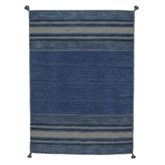 Surya Trenza TRZ-3003 Navy Blue Flatweave Rug.