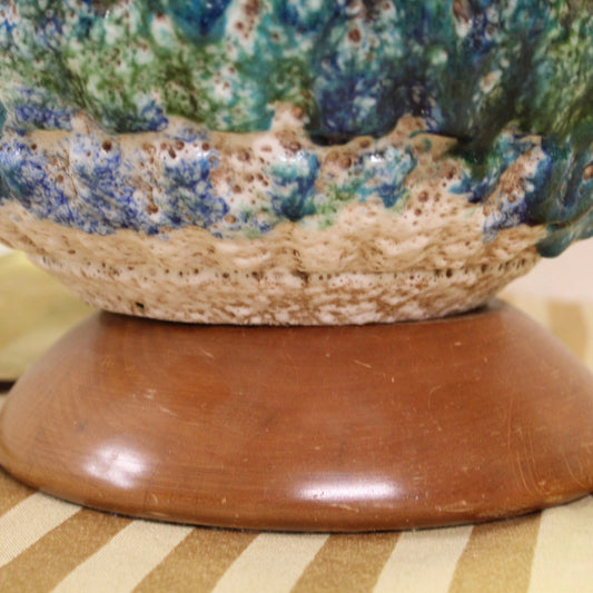 Mid-Century Modern Large Ceramic Volcanic Lava Lamp