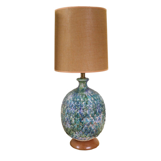 Mid-Century Modern Large Ceramic Volcanic Lava Lamp