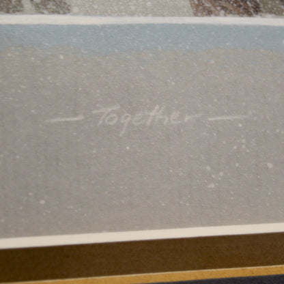 1980 Troy Anderson Signed Painting -Together-