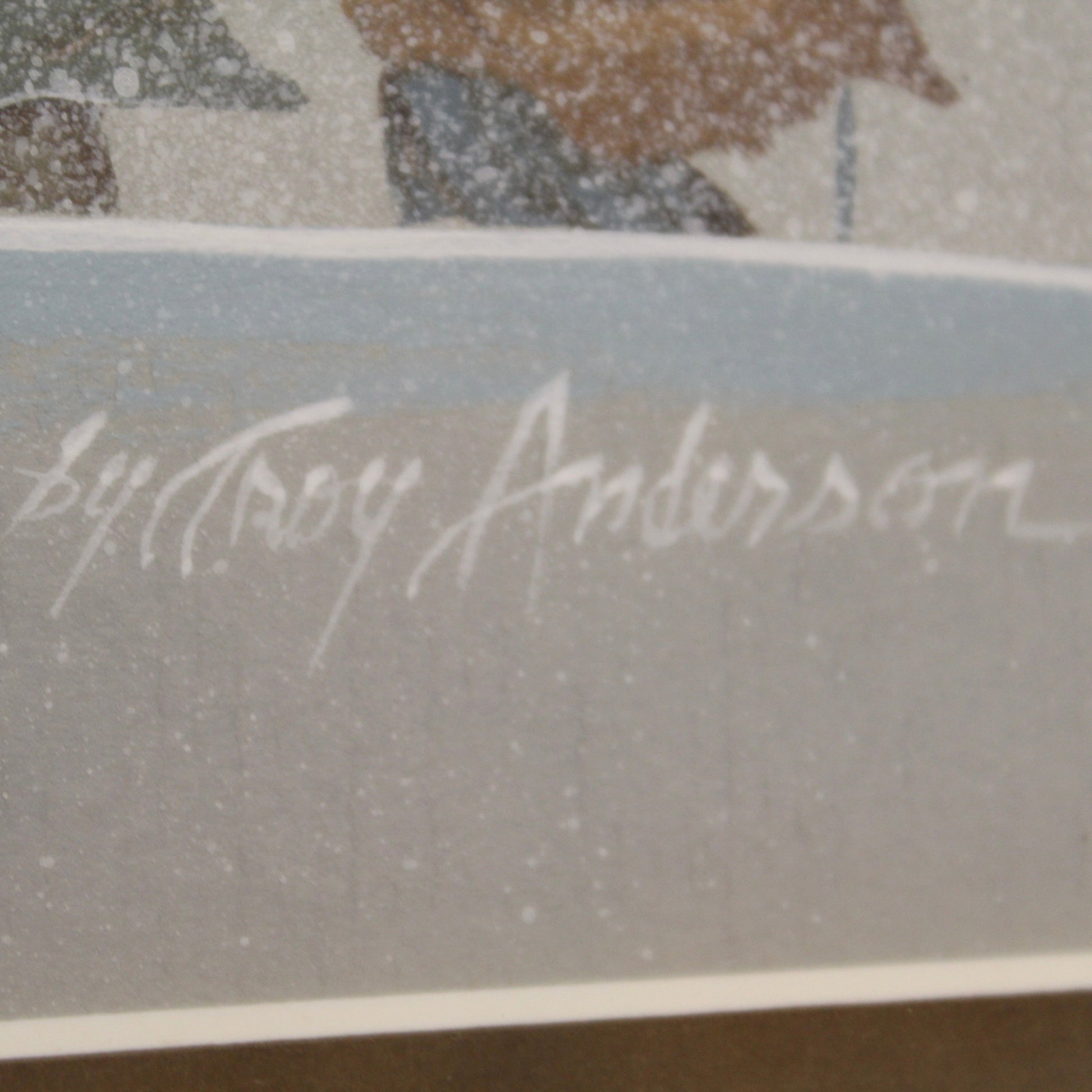 1980 Troy Anderson Signed Painting -Together-