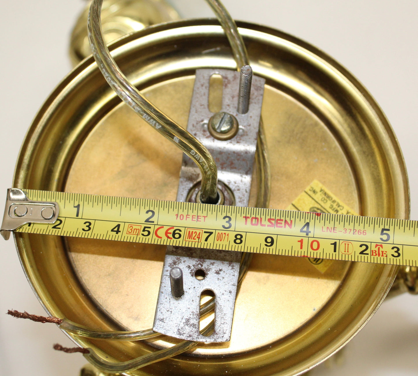 Adjustble 3 Arm Beveled Glass Chandelier