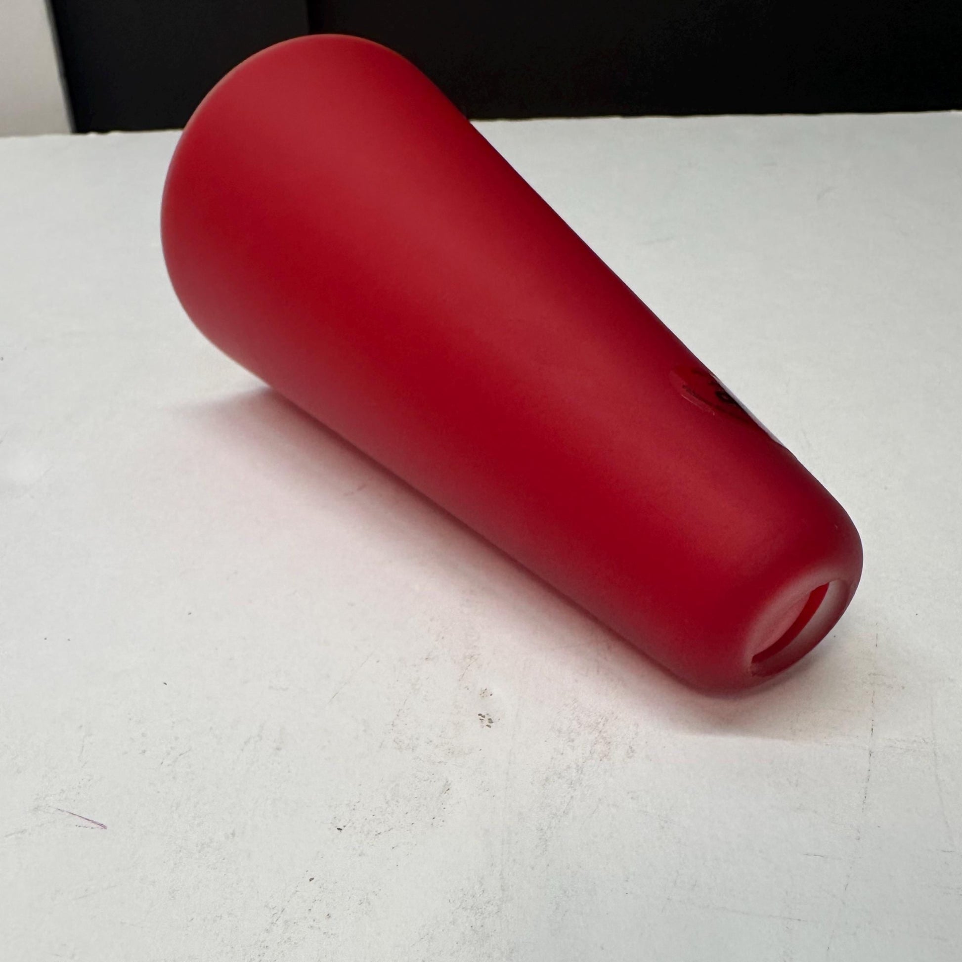 Vianne Glass Red Cased Glass Bullet Light Shade | France from OffCenterModern