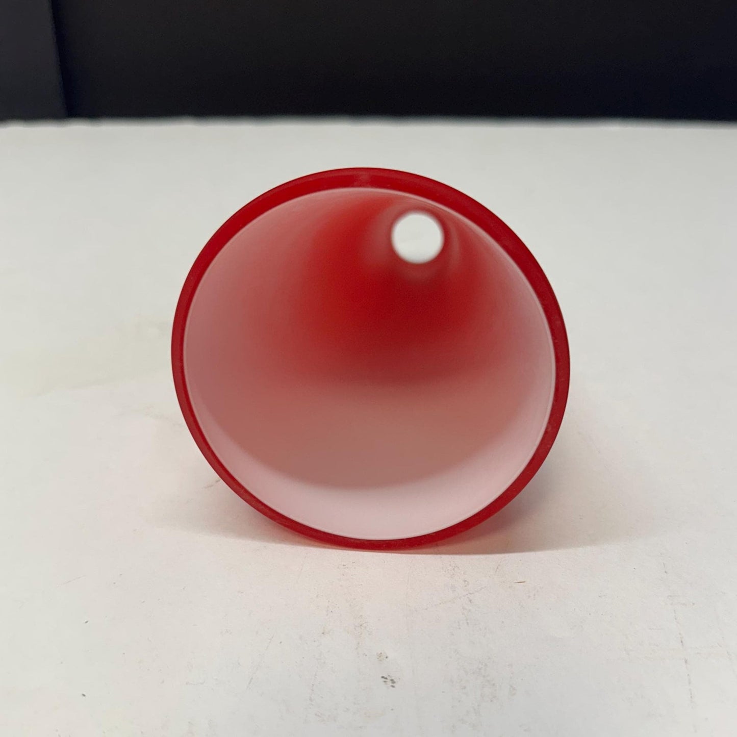 Vianne Glass Red Cased Glass Bullet Light Shade | France from OffCenterModern