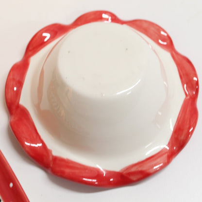 3-Pc Cali USA 1960s Studio Pottery Trinket Bowls