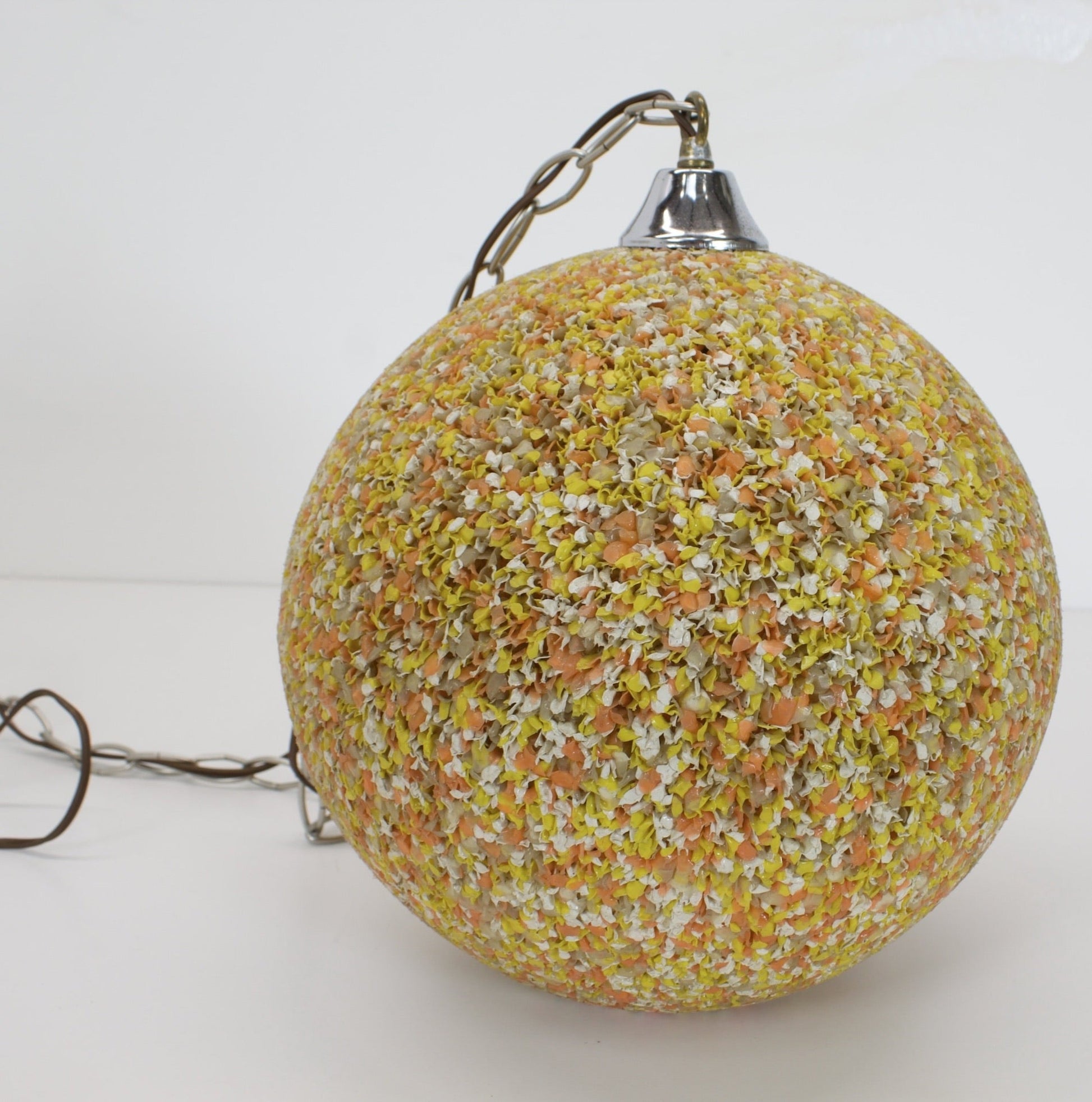 Retro Plastic Confetti Sphere Pendant Lamp