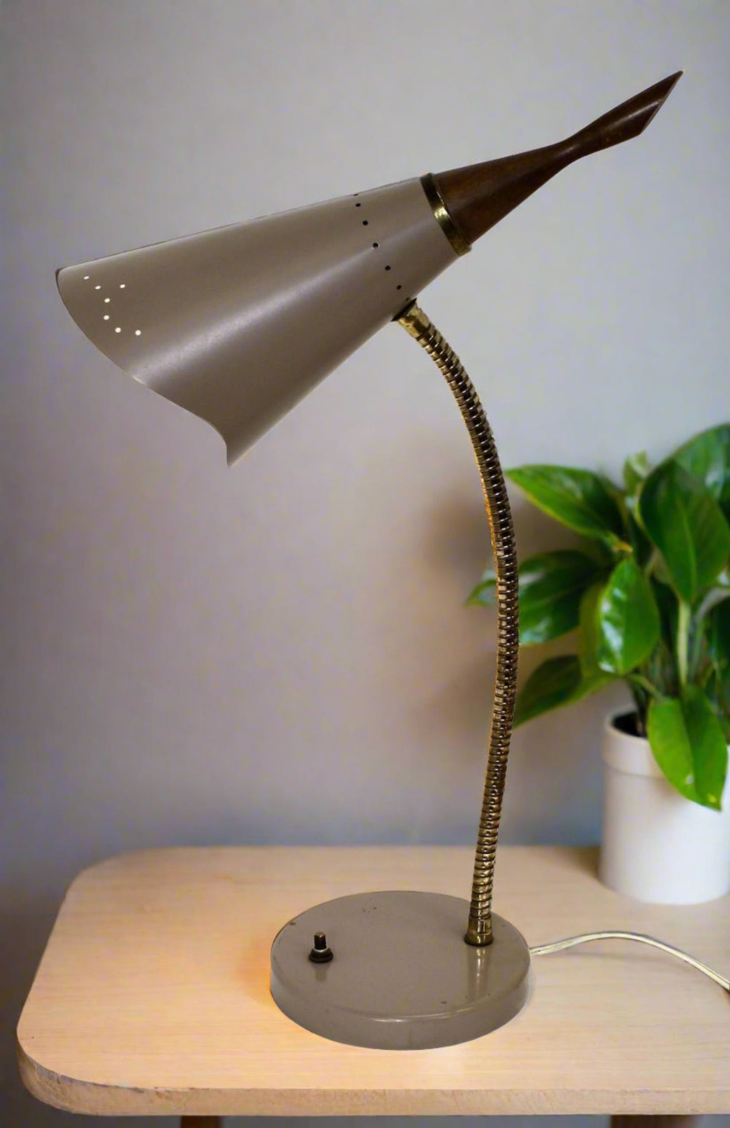 Vintage Bullet Gooseneck Desk Lamp - OffCenterModern