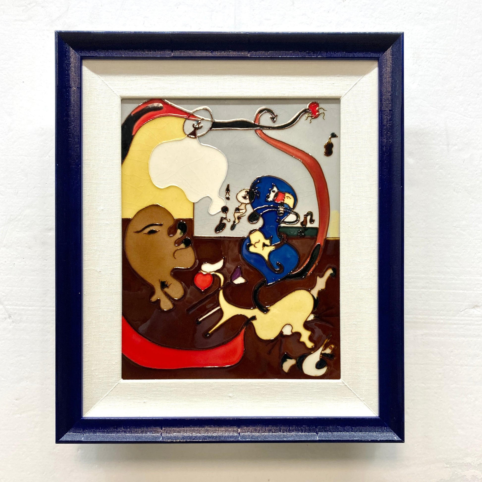 Vintage Ceramic Plaque Dutch Interior II" by Joan Miró