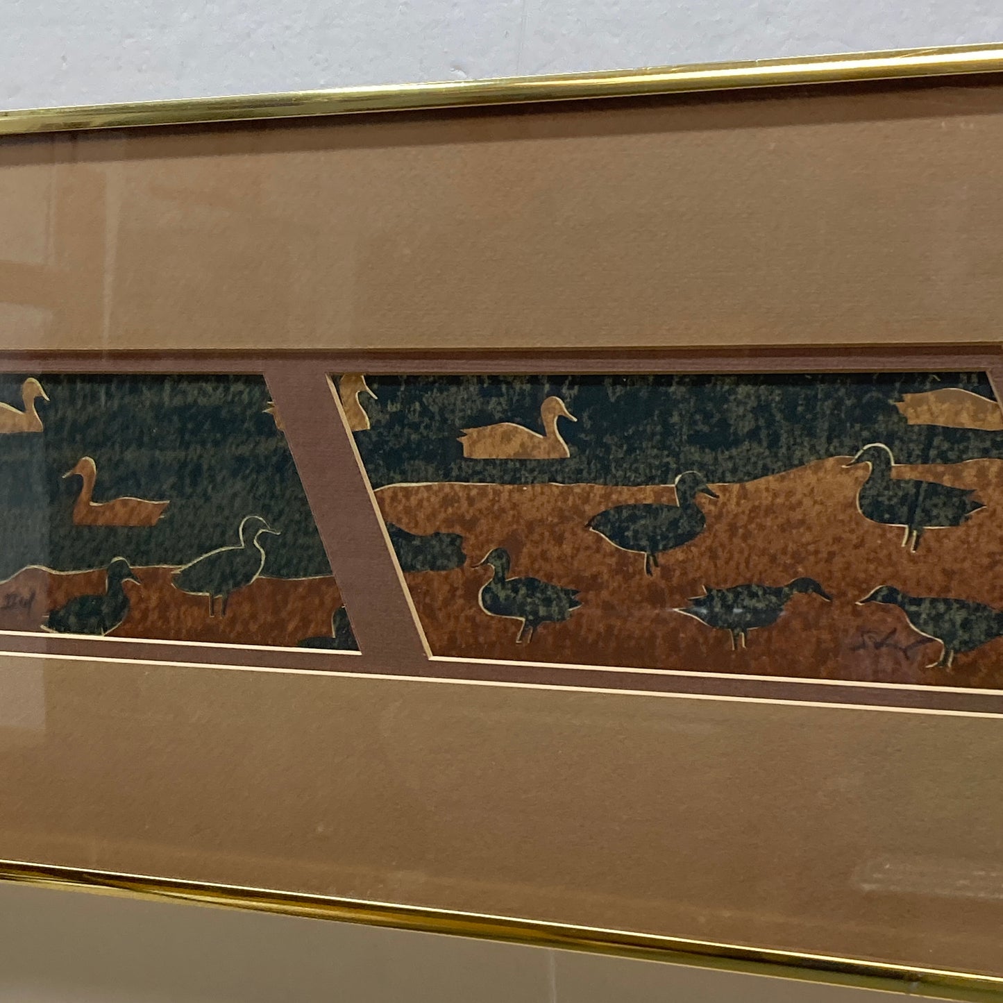 Vintage Harris Strong Mixed Media Duck Art