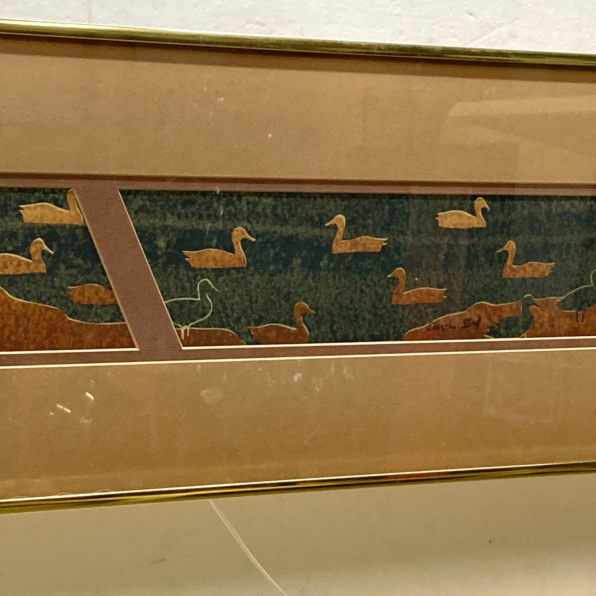 Vintage Harris Strong Mixed Media Duck Art