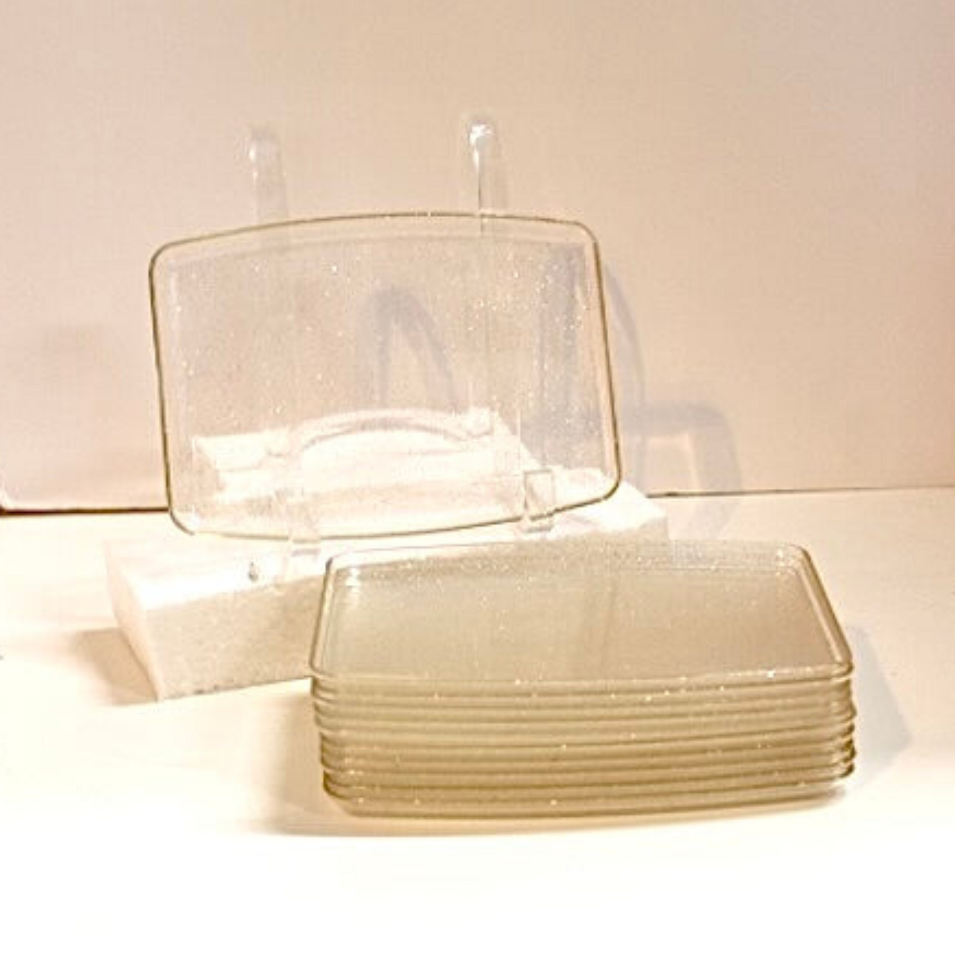 Vintage Hollywood Regency Acrylic Hostess Trays