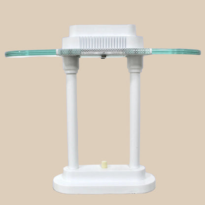 Vintage Kovacs Style White 1980s Halogen Desk Lamp