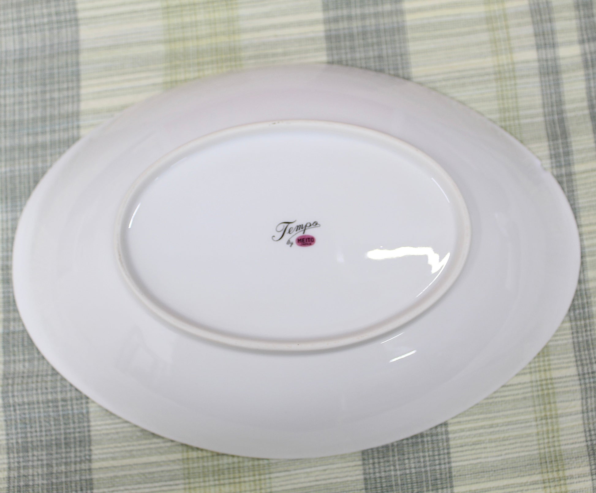 Vintage MCM Meito Japan "Tempo" Fine China Oval Serving Bowl.