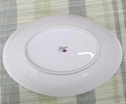 Vintage MCM Meito Japan "Tempo" Fine China Oval Serving Bowl.