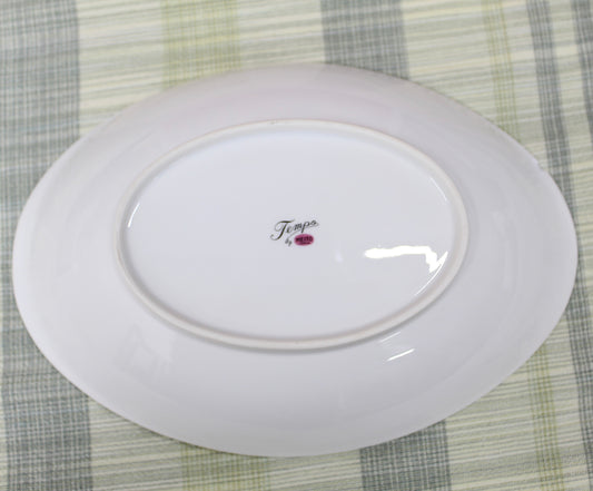 Vintage MCM Meito Japan "Tempo" Fine China Oval Serving Bowl.