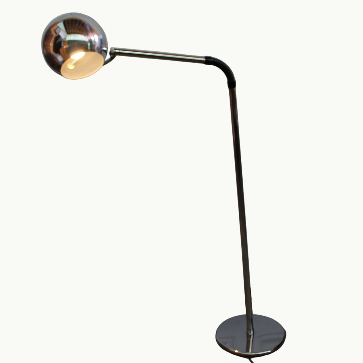 Vintage Space Age Chrome Eyeball Floor Lamp
