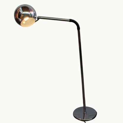 Vintage Space Age Chrome Eyeball Floor Lamp