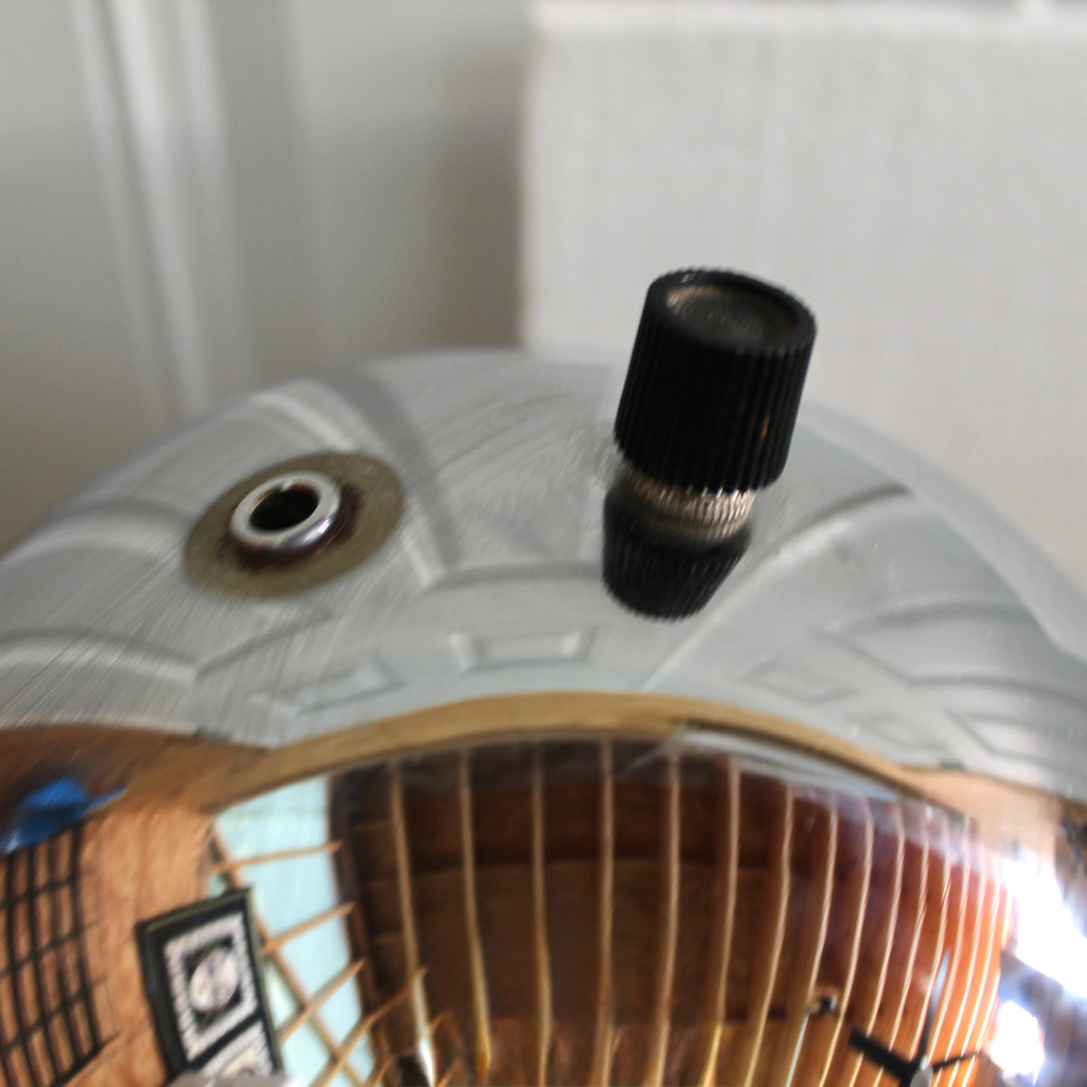 Vintage Space Age Chrome Eyeball Floor Lamp