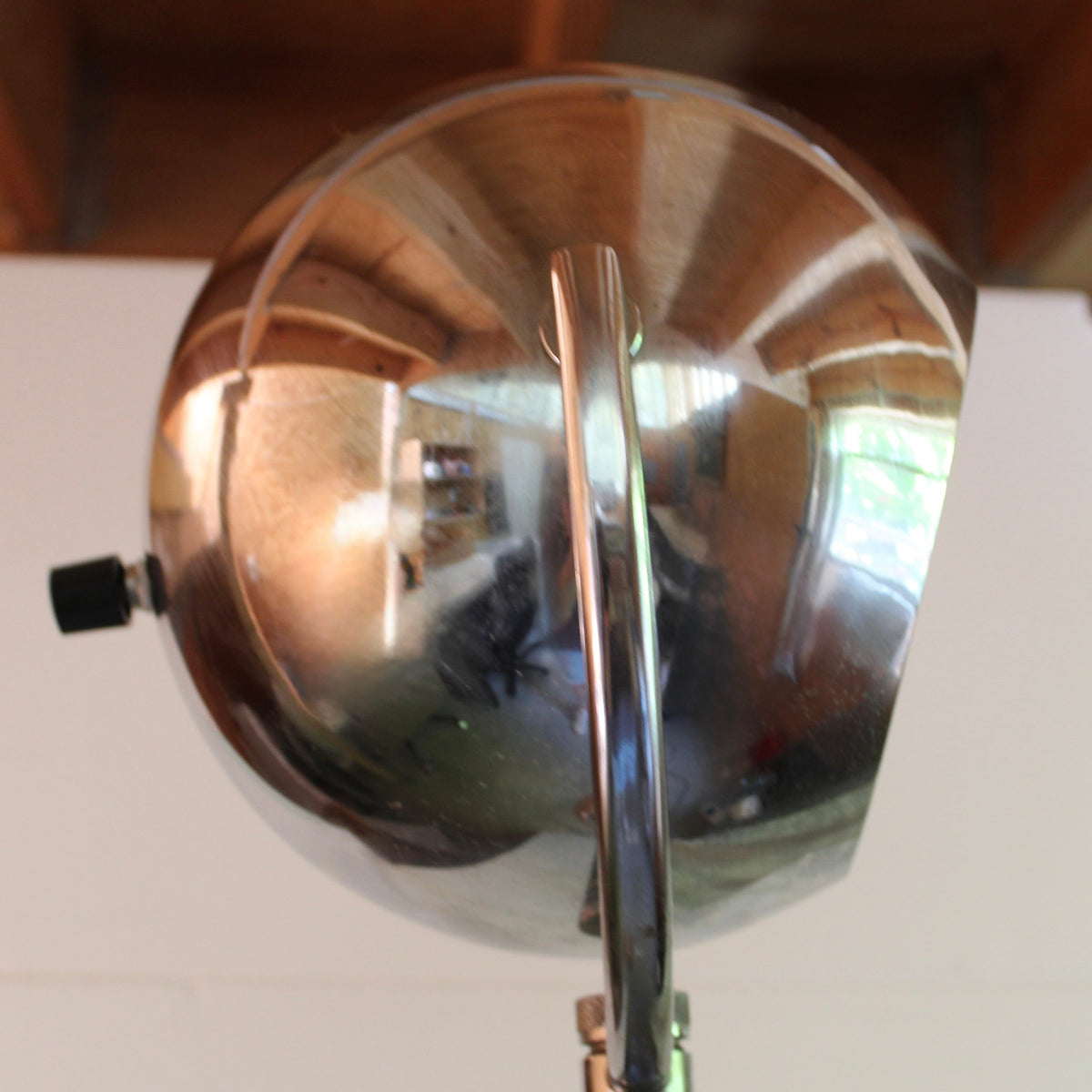 Vintage Space Age Chrome Eyeball Floor Lamp