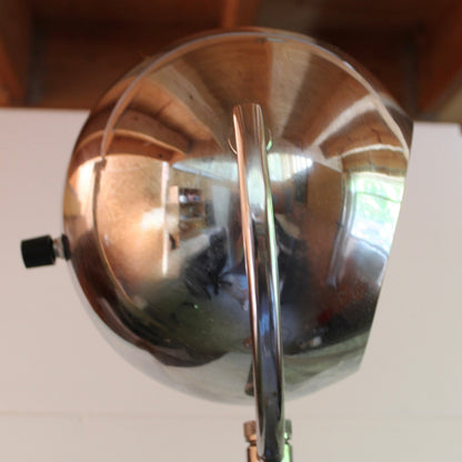 Vintage Space Age Chrome Eyeball Floor Lamp
