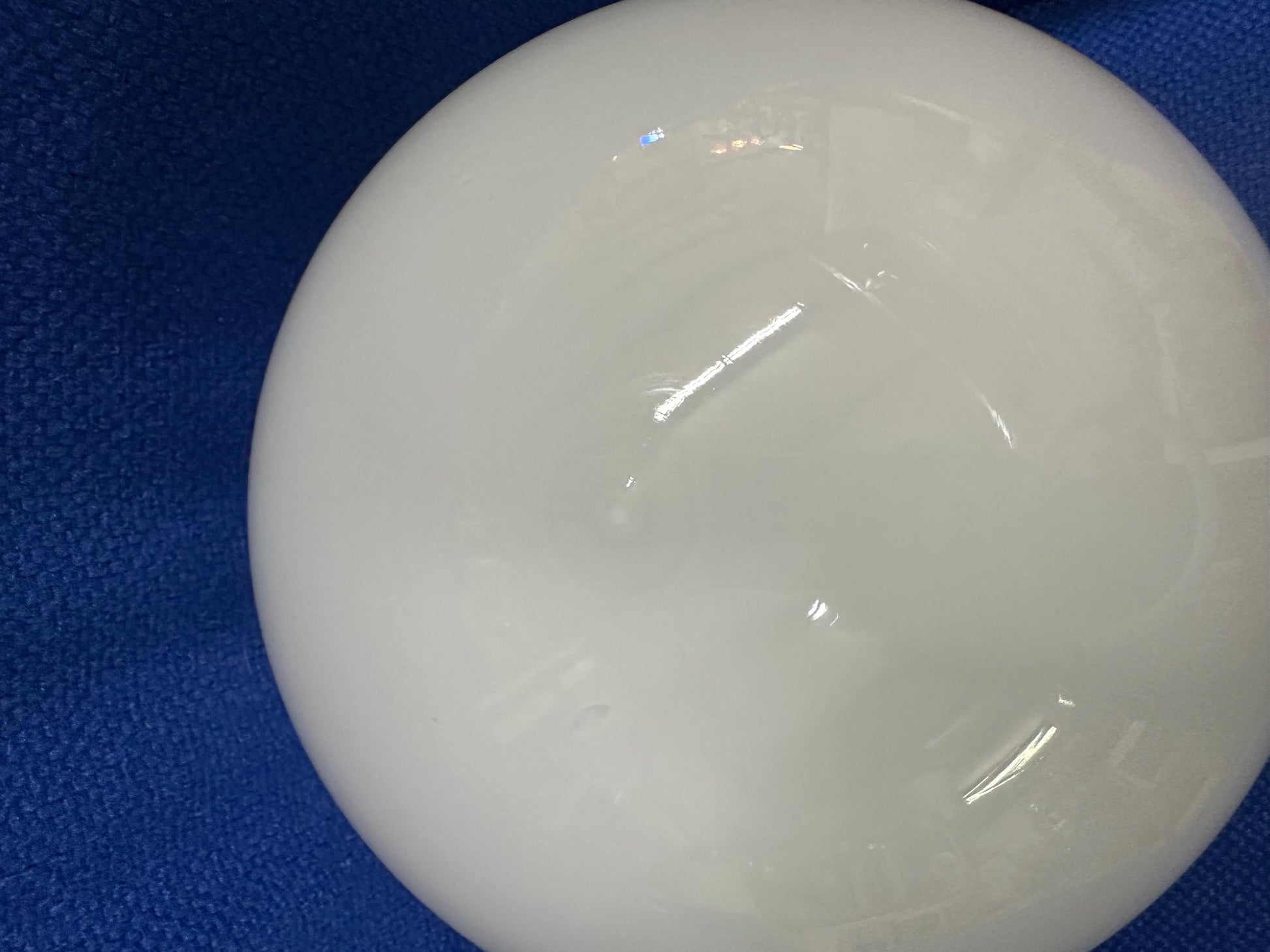 Vintage White Globe Pendant Light | 9" Diameter from OffCenterModern