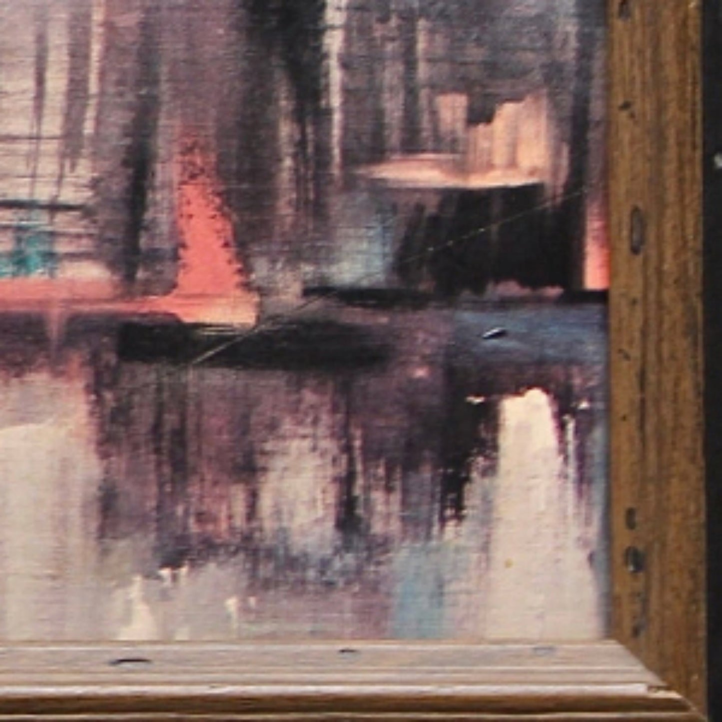 Vintage Waterfront Bridge Cityscape  | Ozz Franca Lithograph
