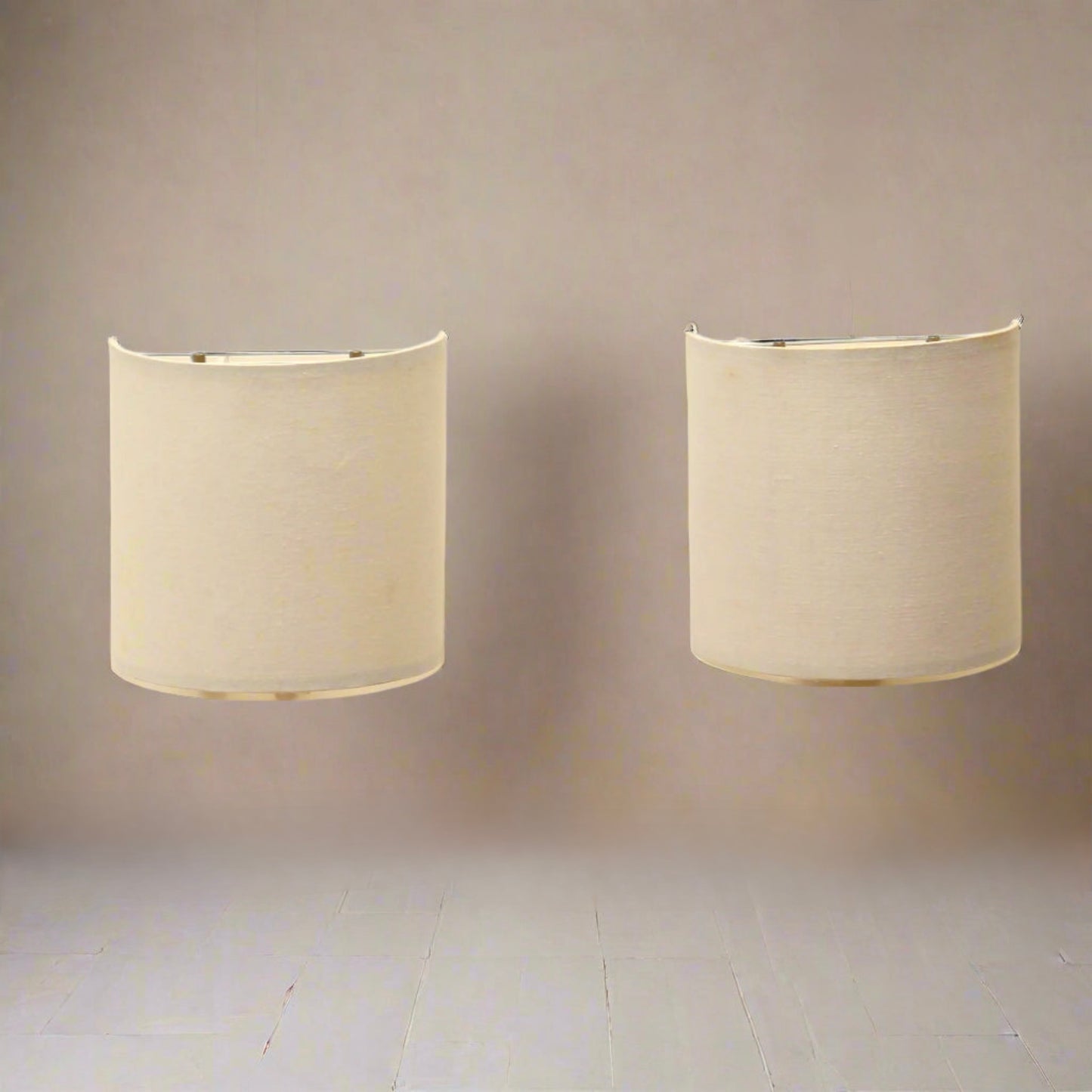 White Canvas Wall Sconce