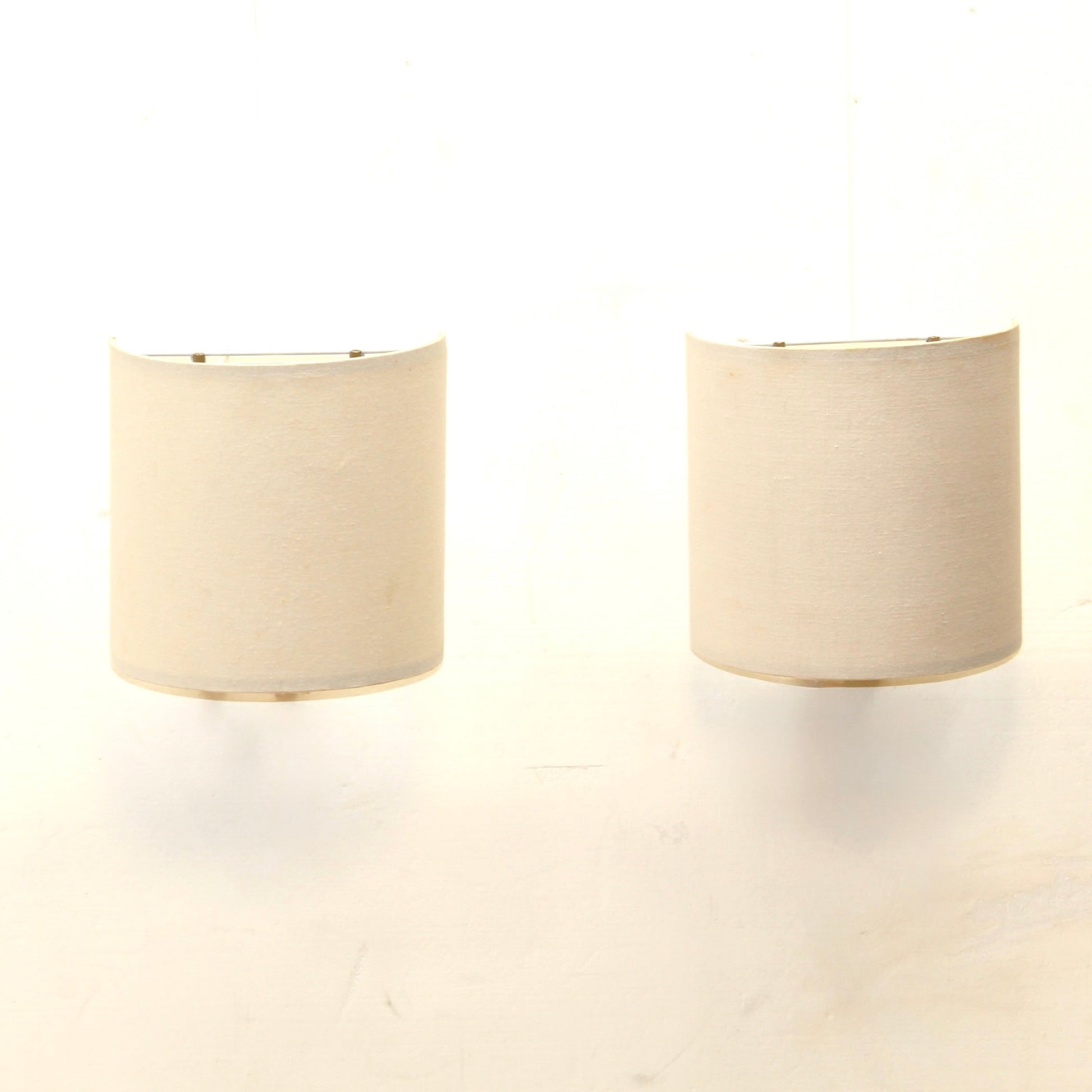 White Canvas Wall Sconce