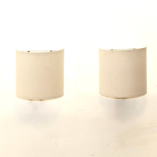 White Canvas Wall Sconce