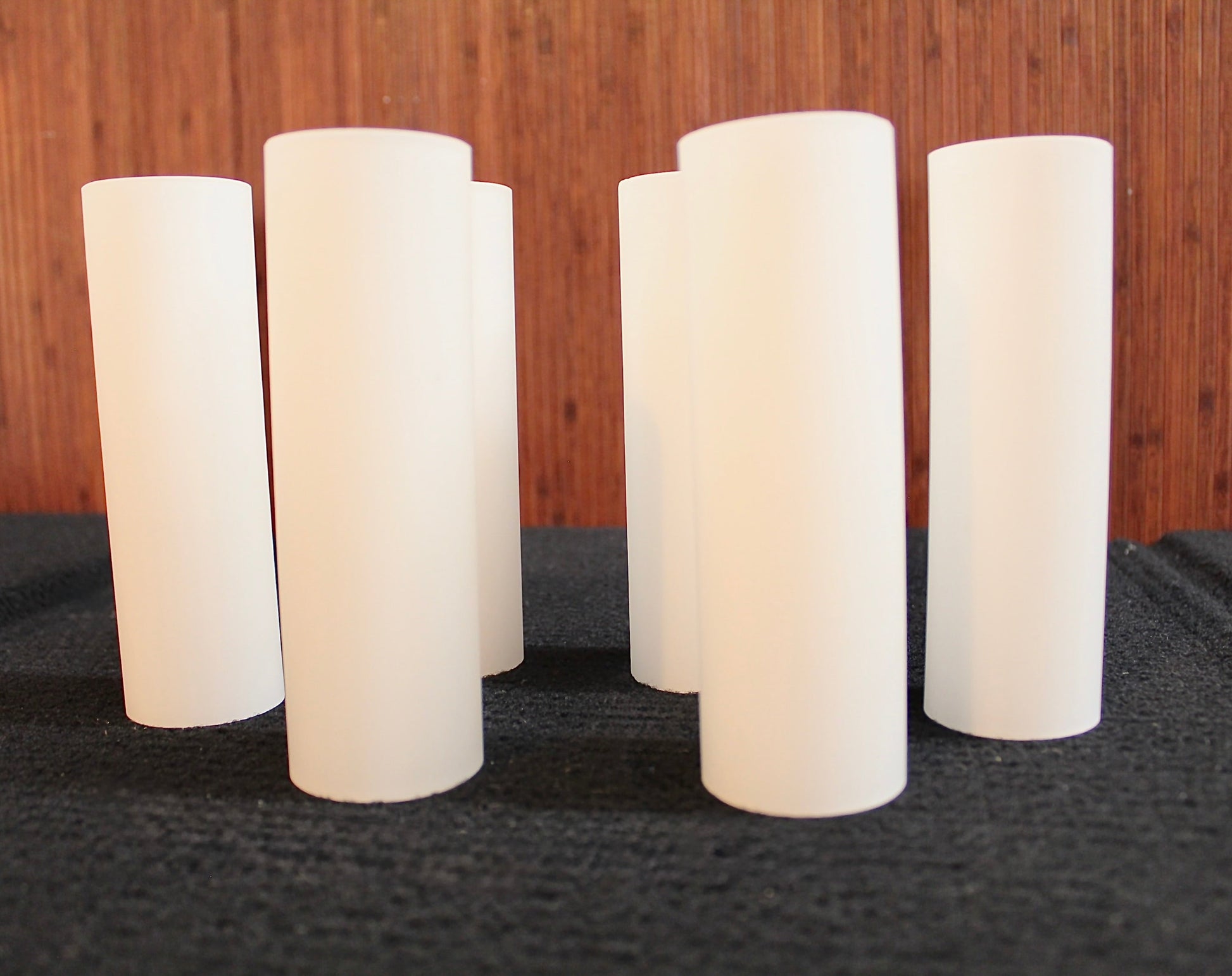 Frosted Glass Candle Covers Candelabra| Set of 6