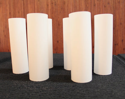 Frosted Glass Candle Covers Candelabra| Set of 6