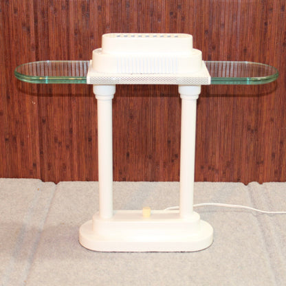  Vintage White 1980s Halogen Desk Lamp
