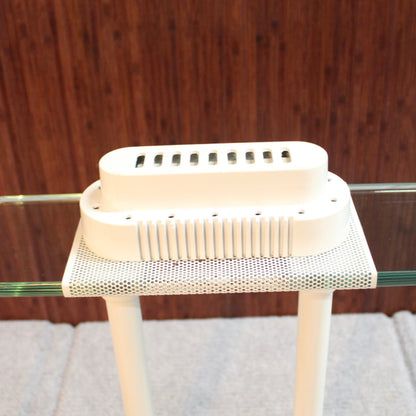 Vintage Kovacs Style White 1980s Halogen Desk Lamp