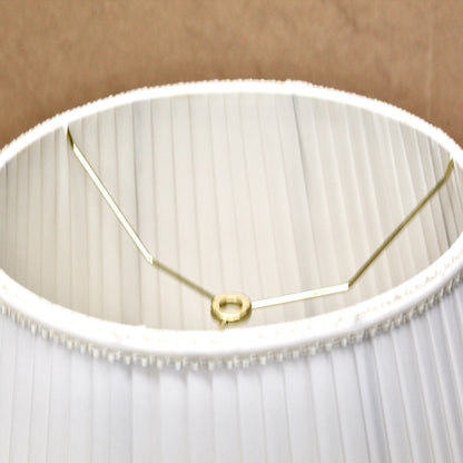 Vintage Bright White Empire-Style Lampshade