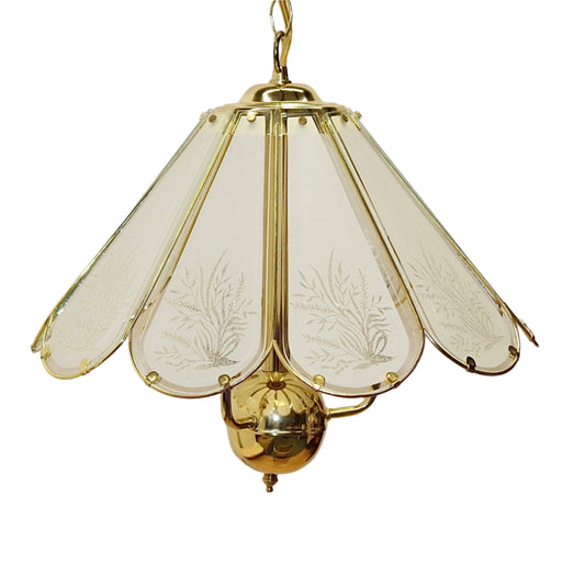 Vintage Fosted Glass Swag Touch Light