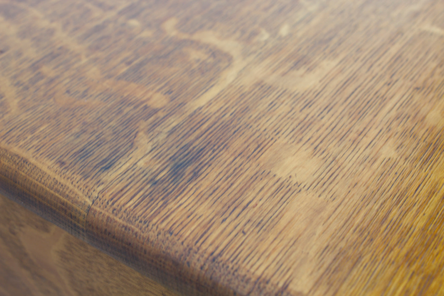 Solid Oak Mission-Style Library Desk Stain
